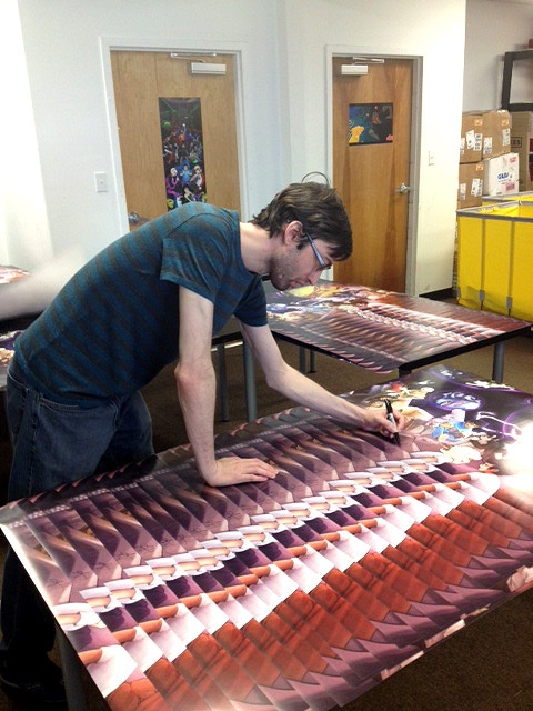 Andrew signed prints.
