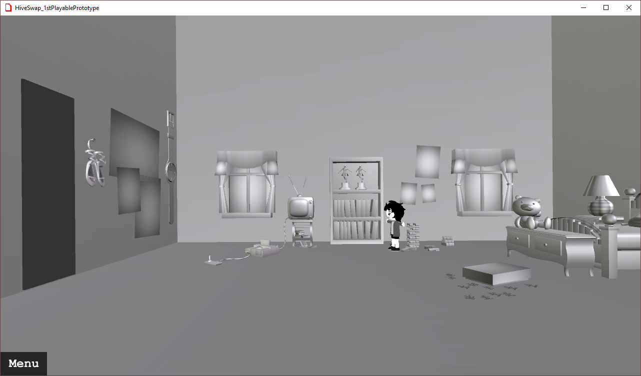 Prototype screenshot: room