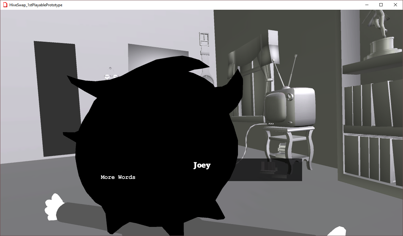 Prototype screenshot: words