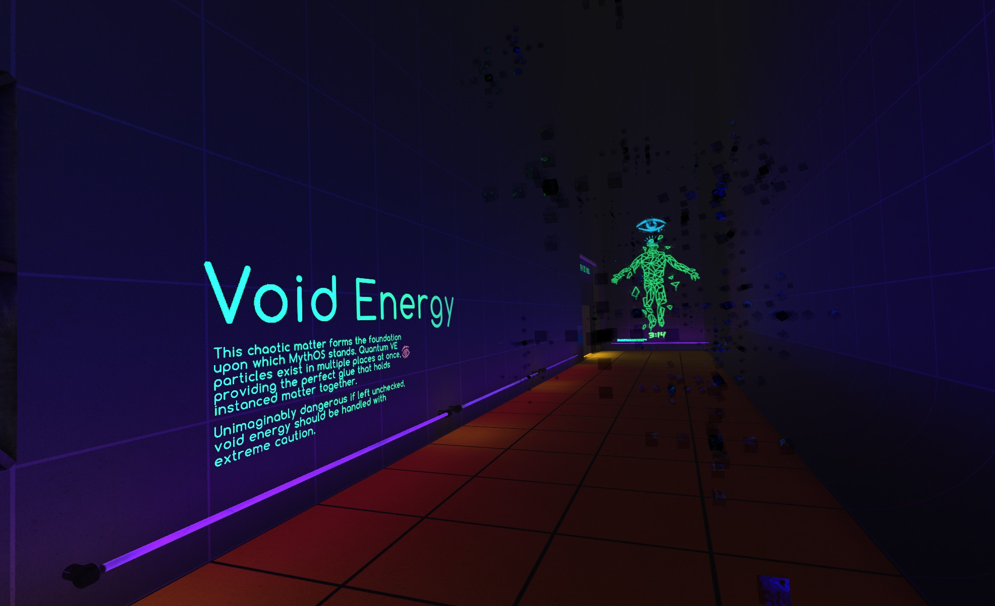 Void Energy - Quantum VE particles exist in multiple places at once, providing the perfect glue that holds instanced matter together. Unimaginably dangerous if left unchecked