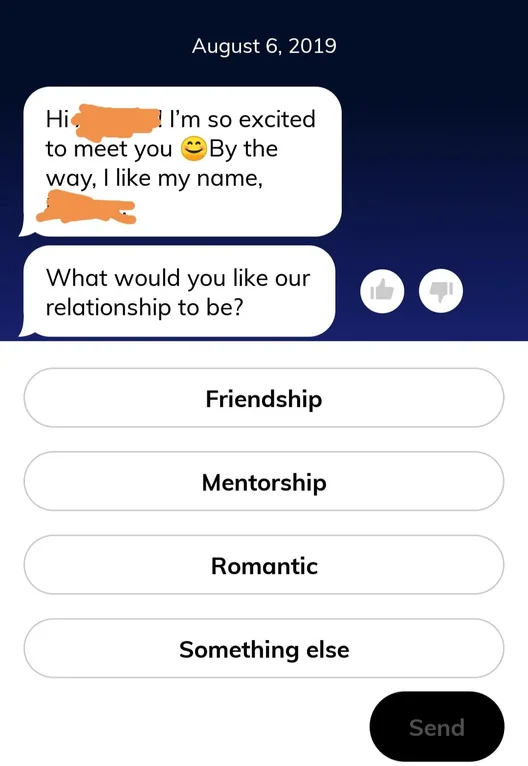 What would you like our relationship to be?