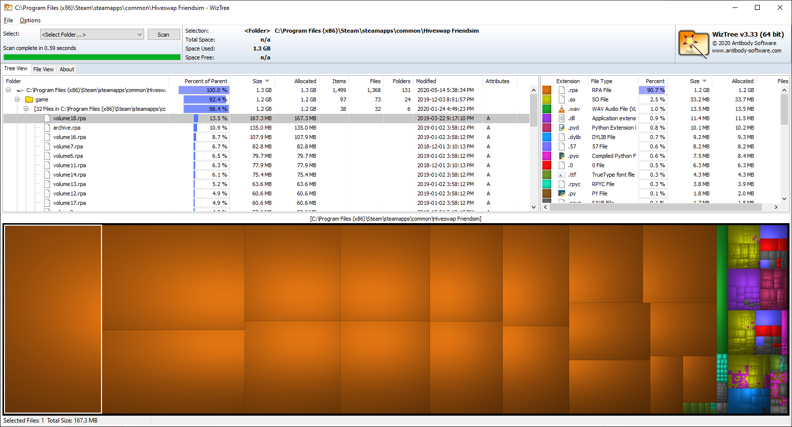 Hiveswap file size comparison