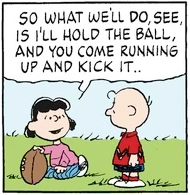 Peanuts Football Gag