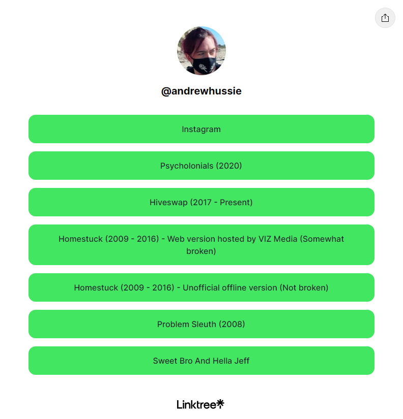 Linktree Screenshot