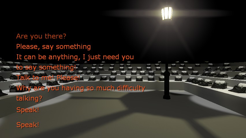 The typewriter scene in *Notes*